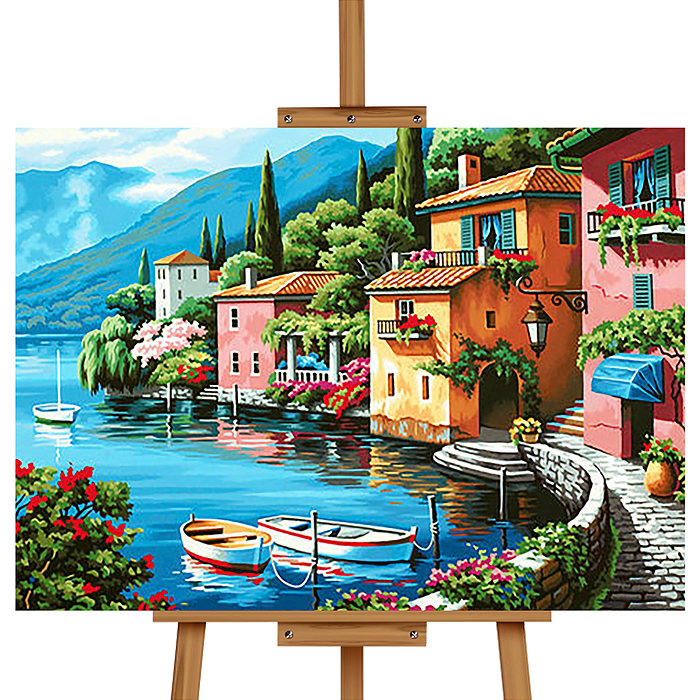 Набор для рисования MKR5040-66 "Картина по номерам 40х50 см. Город на воде"