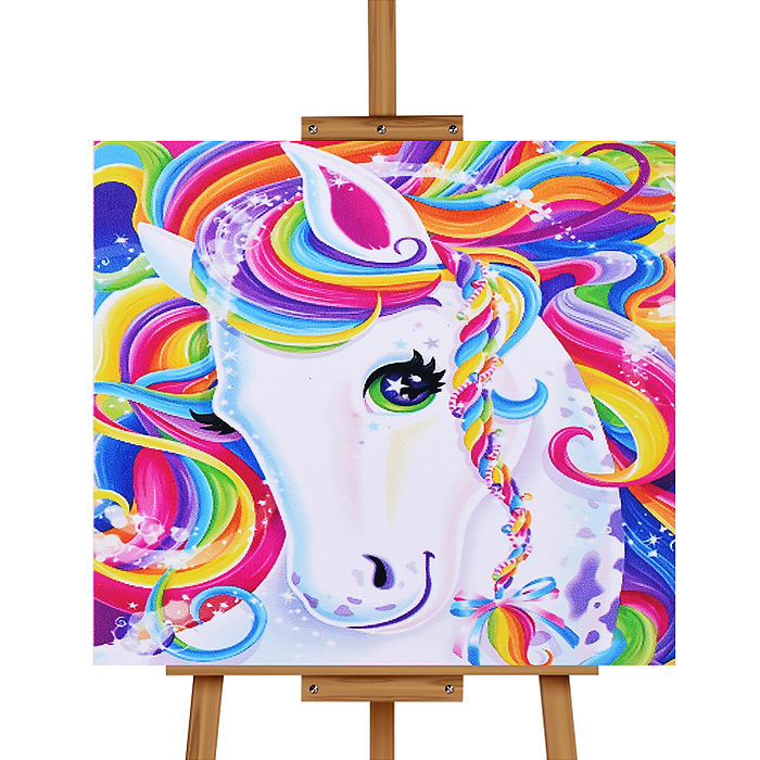 Мозаика алмазная MKA2020-33 "Грациозный единорог" 20*20 см.