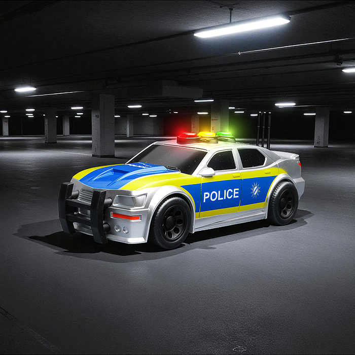 Машина WY1150B "Полиция" 1:32 (свет, звук) в коробке