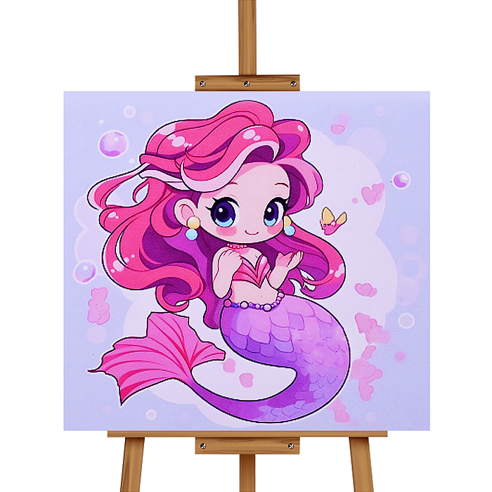 Мозаика алмазная MKA2020-30 "Русалочка" 20*20 см.