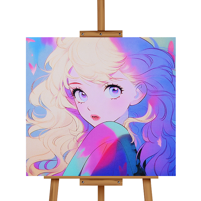 Фото к товару Мозаика алмазная MKA2020-38 "Девушка" 20*20 см. Мозаика алмазная MKA2020-38 "Девушка" 20*20 см.