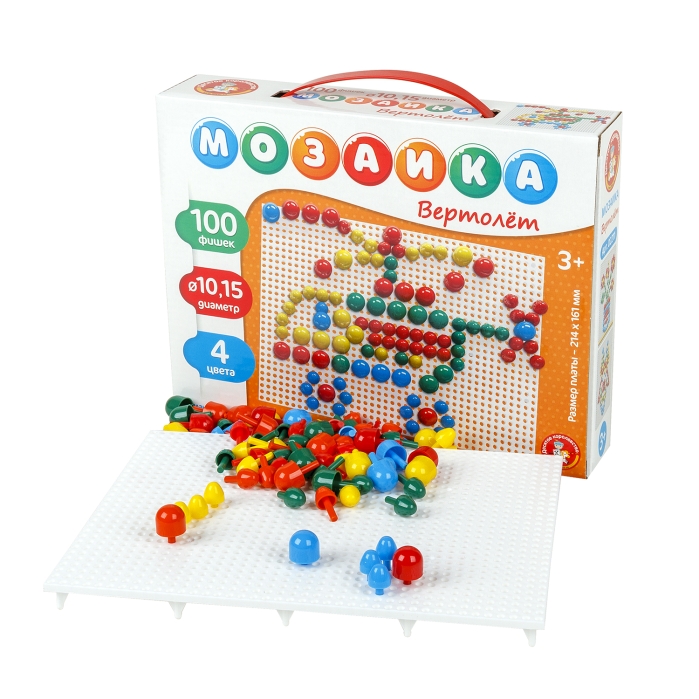 Фото к товару Мозаика "Вертолет" d15//100 эл Мозаика "Вертолет" d15//100 эл