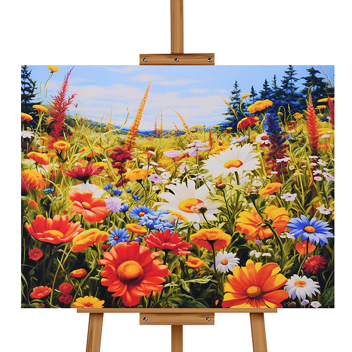 Фото к товару Мозаика алмазная MKA4030-100 "Цветочные луга" 30*40см. Мозаика алмазная MKA4030-100 "Цветочные луга" 30*40см.