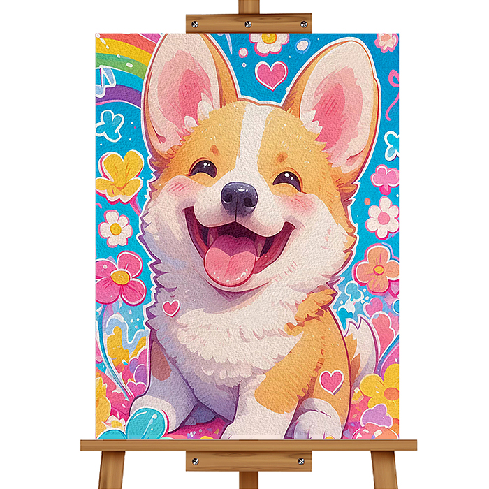 Набор для рисования MKR3020-34 "Картина по номерам 30х20 см. Улыбака" 