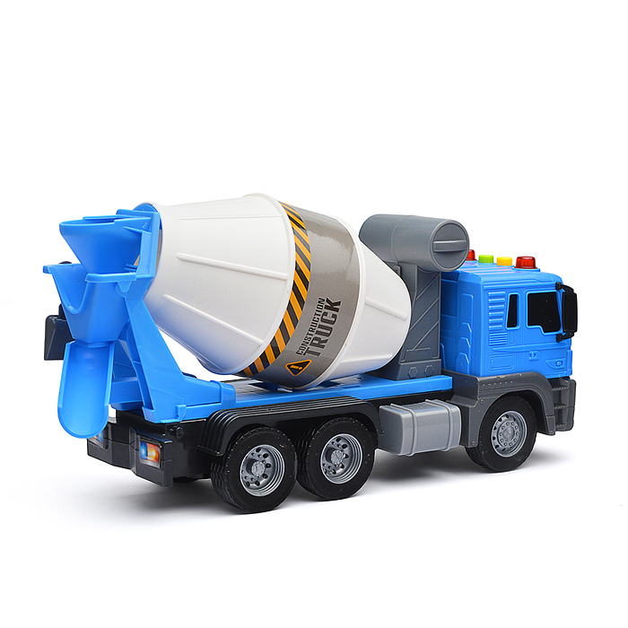 Машина JS102A "Бетономешалка" 1:16 (свет, звук) в коробке (цвет синий)