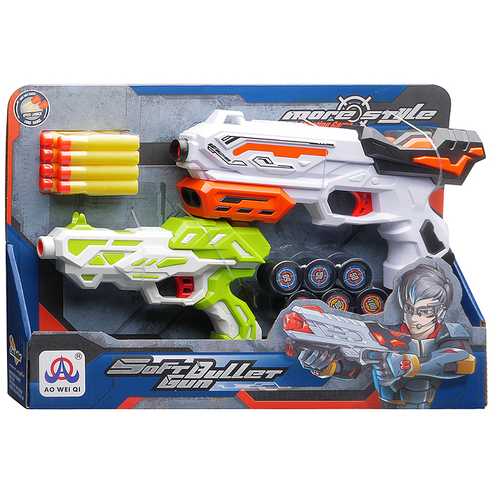 Набор тир AO-6002B6 "SoftSniper Pro" с полимерными пулями, в коробке