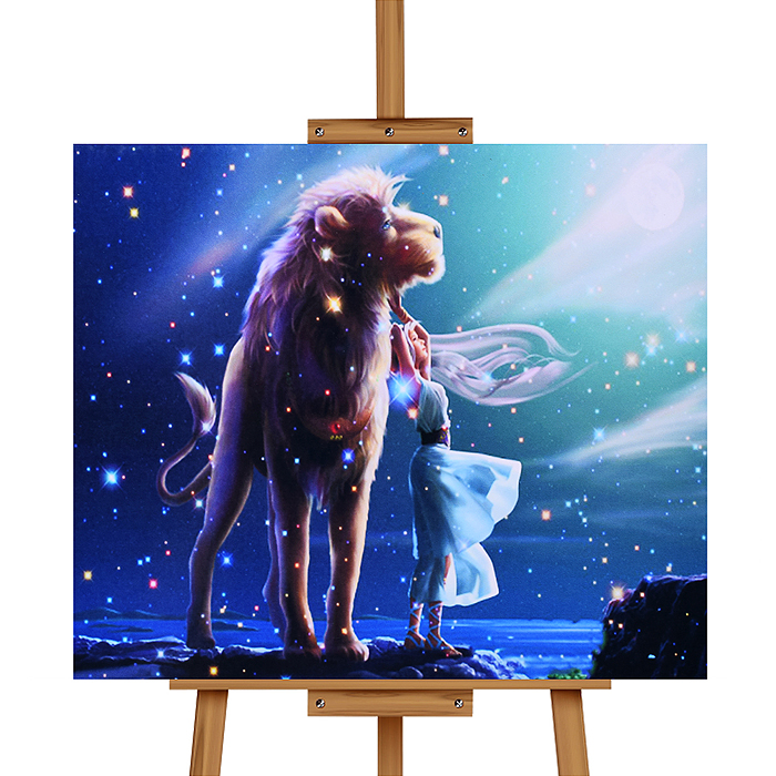 Мозаика алмазная MKA5040-46 "Лев" 40*50см.