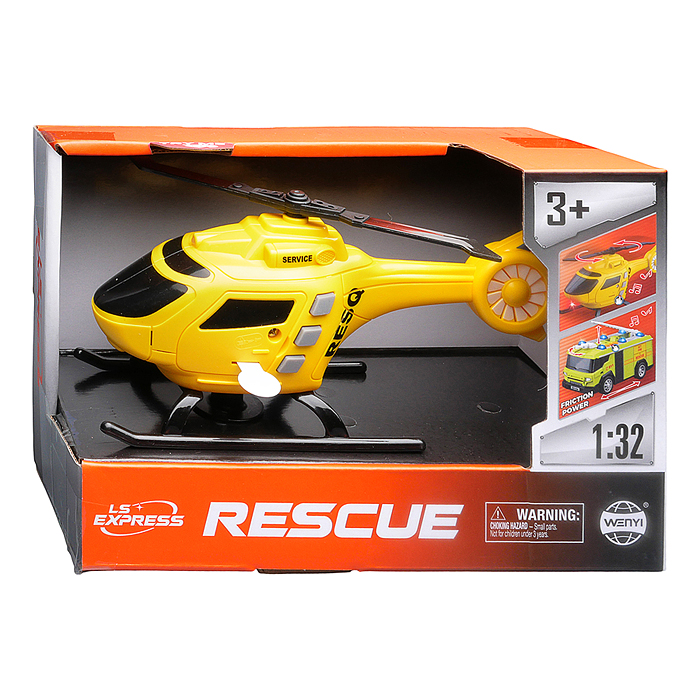 Вертолет WY1108D "Аэро-Гард" 1:32 (свет, звук) в коробке