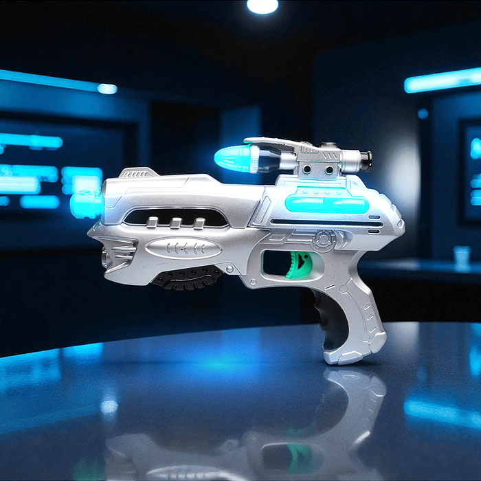 Набор оружия 841-8 "Космический бой" (свет, звук) на батарейках, в коробке