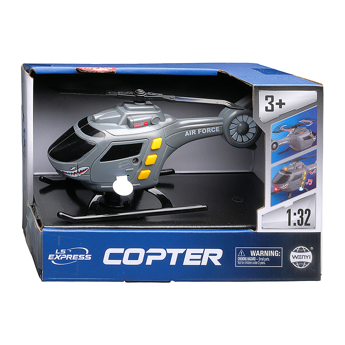 Вертолет WY1108E "Авиа-Мастер" 1:32 (свет, звук) в коробке