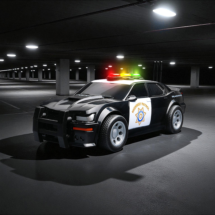 Машина WY1150A "Дорожная полиция" 1:32 (свет, звук) в коробке