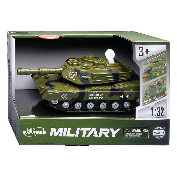 Танк WY1153A "Боевая атака" 1:32 (свет. Звук) в коробке