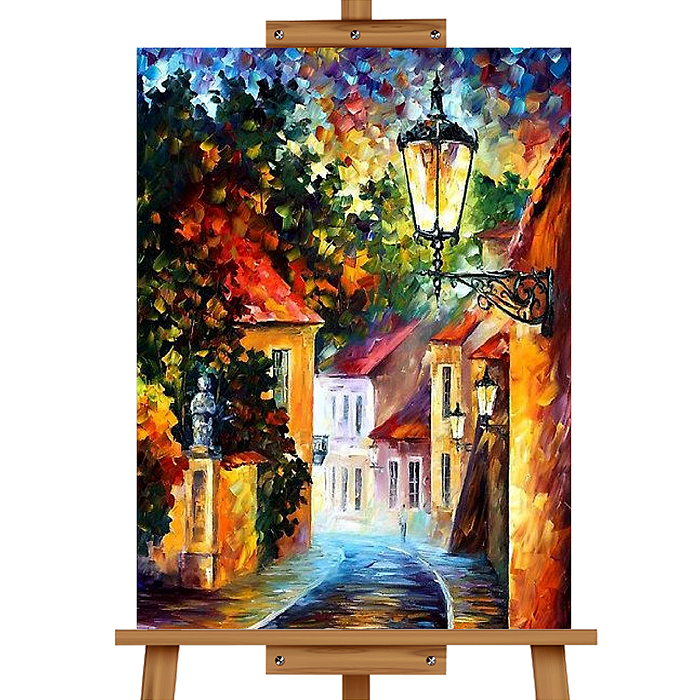 Набор для рисования MKR5040-67 "Картина по номерам 40х50 см. Вечерняя улочка"