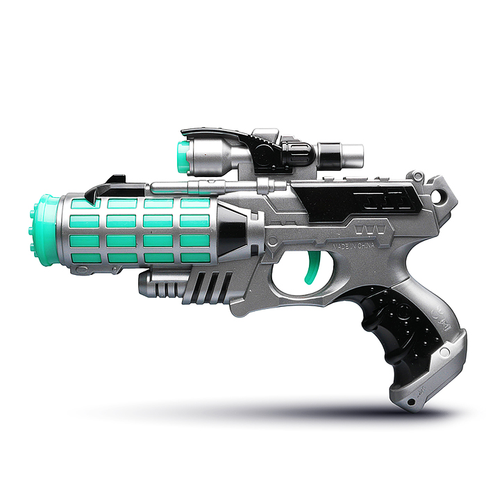 Набор оружия 836-7 "Космический Солдат" (свет, звук) на батарейках, в коробке