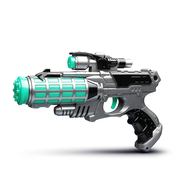 Набор оружия 836-7 "Космический Солдат" (свет, звук) на батарейках, в коробке