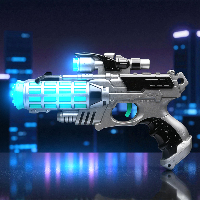 Набор оружия 836-7 "Космический Солдат" (свет, звук) на батарейках, в коробке