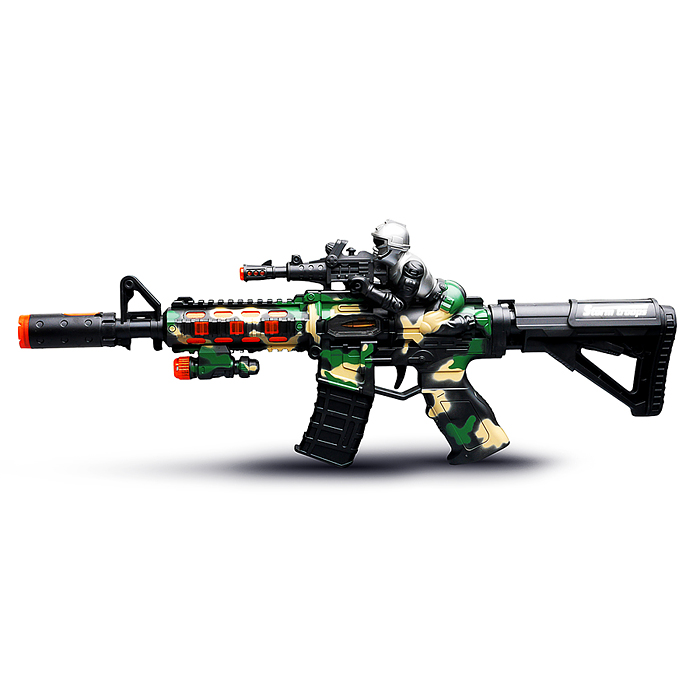 Автомат 846-1 "Космическая атака" (свет, звук) на батарейках, в коробке