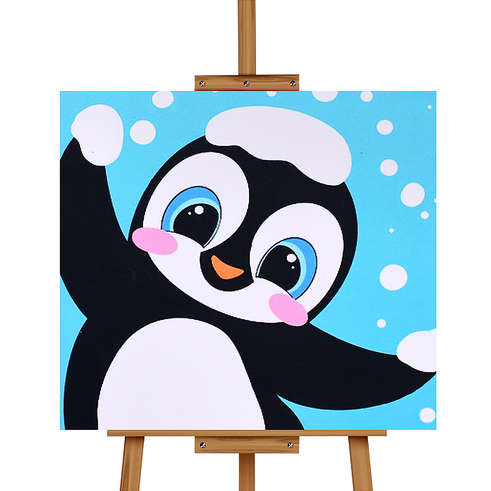 Мозаика алмазная MKA2020-29 "Пингвинчик" 20*20 см.