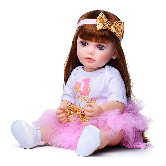 Кукла ADJX88-55 "Линда" с аксессуарами, со звуком, в коробке