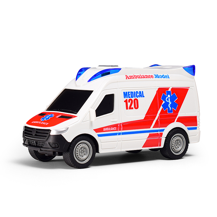 Машина JS200O "Городские службы" 1:20 (свет, звук) в коробке