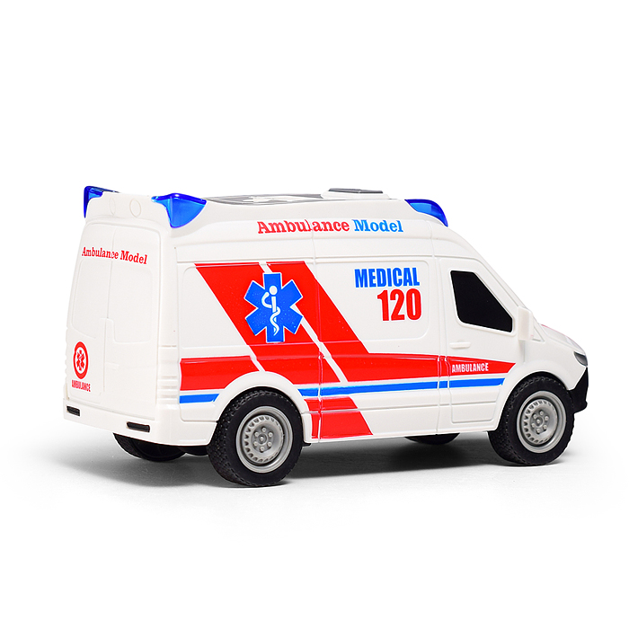 Машина JS200O "Городские службы" 1:20 (свет, звук) в коробке