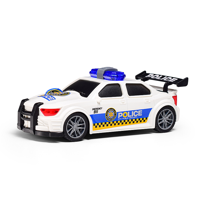 Машина JS203A "Пожарный тягач" 1:16 (свет, звук) в коробке