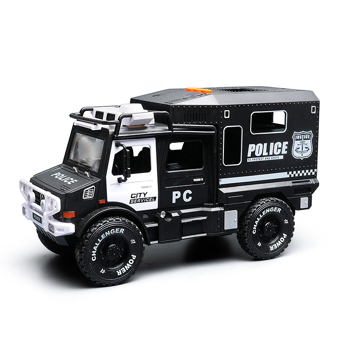 Машина RJ5522B "Трейлер. Полиция" (свет, звук) в коробке