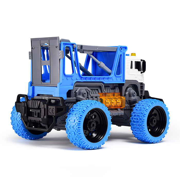 Машина JS114AS "МегаСити" 1:16 (свет, звук) в коробке (цвет синий)