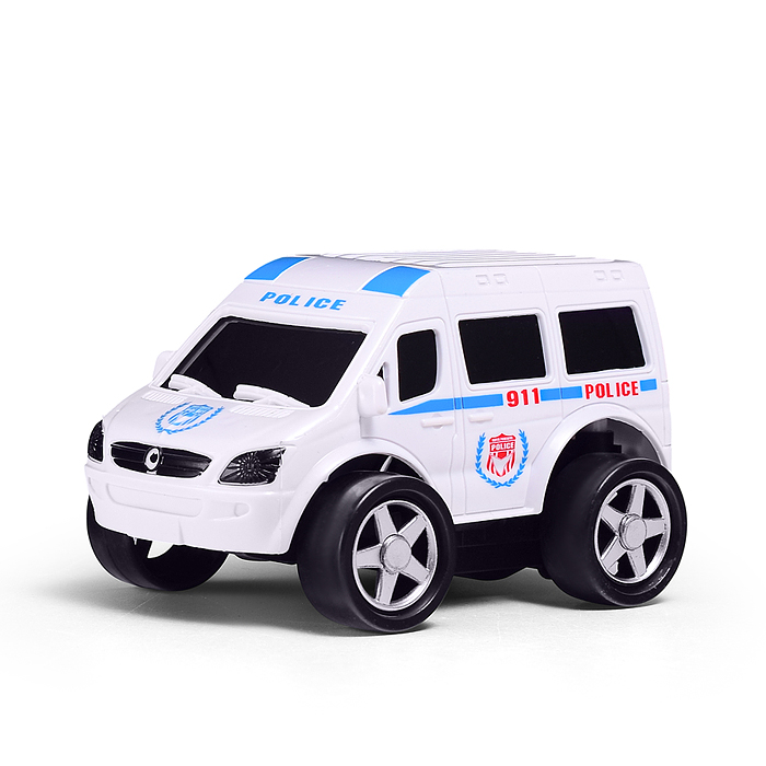 Машина JS114AS "МегаСити" 1:16 (свет, звук) в коробке (цвет синий)