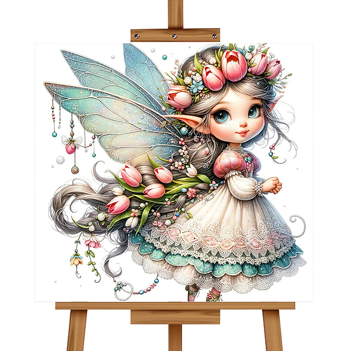 Фото к товару Мозаика алмазная MKA2020-7 "Сказочная фея" 20*20см. Мозаика алмазная MKA2020-7 "Сказочная фея" 20*20см.