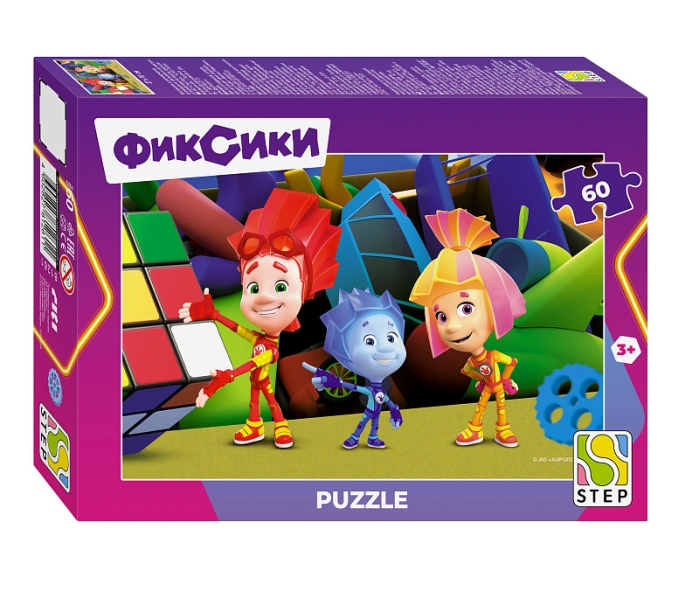 Пазл 60 "Фиксики. Новый сезон" (Аэроплан)