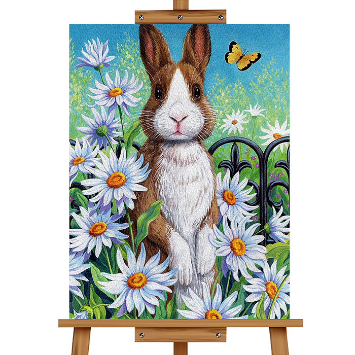 Фото к товару Набор для рисования MKR3020-5 "Картина по номерам 30х20 см. Кролик в ромашковом поле" Набор для рисования MKR3020-5 "Картина по номерам 30х20 см. Кролик в ромашковом поле"