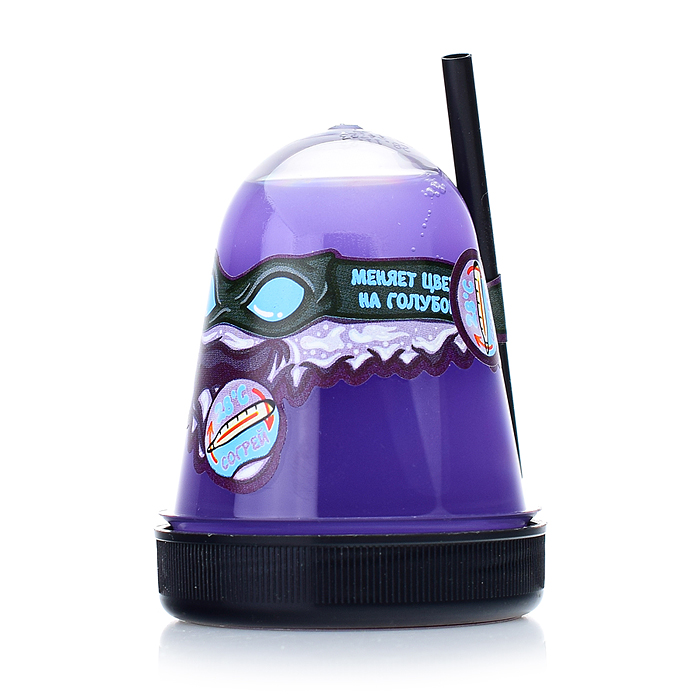 Фото к товару Лизун "Slime "Ninja", меняет цвет на голубой, 130 г. Лизун "Slime "Ninja", меняет цвет на голубой, 130 г.