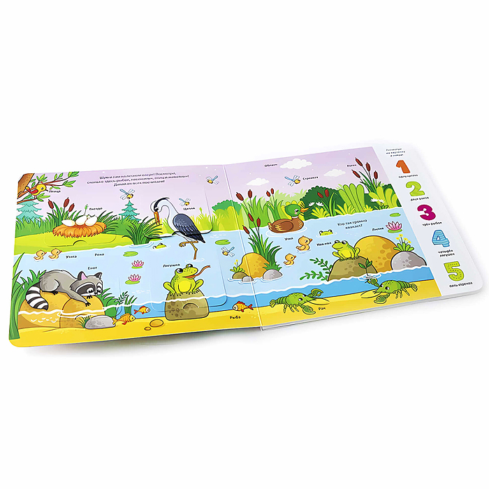 Фото к товару Мои первые слова. Лес: книжка с окошками Мои первые слова. Лес: книжка с окошками