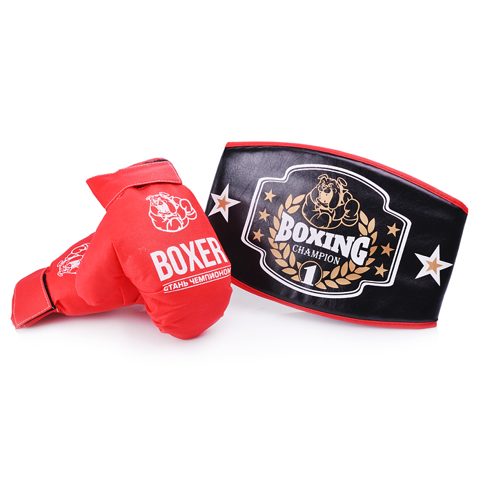 Боксерский набор (пояс, перчатки) 