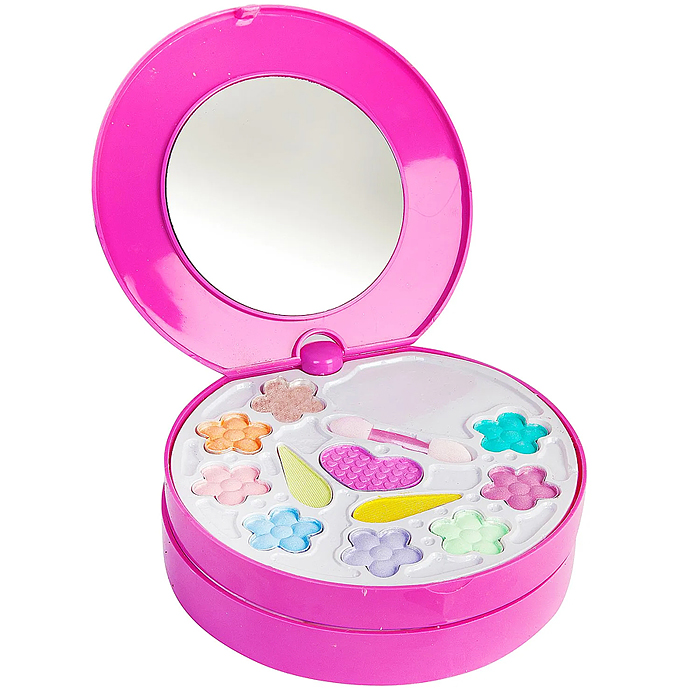 Набор детской декор. косметики Eva Moda, BOX 26,8х25х4,8см, косметичка-диск 2-уровневая 