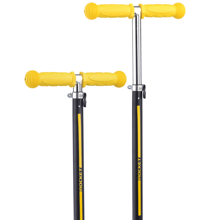 Самокат трёхколёсный ROCKET колёса PU, цвет желто-черный