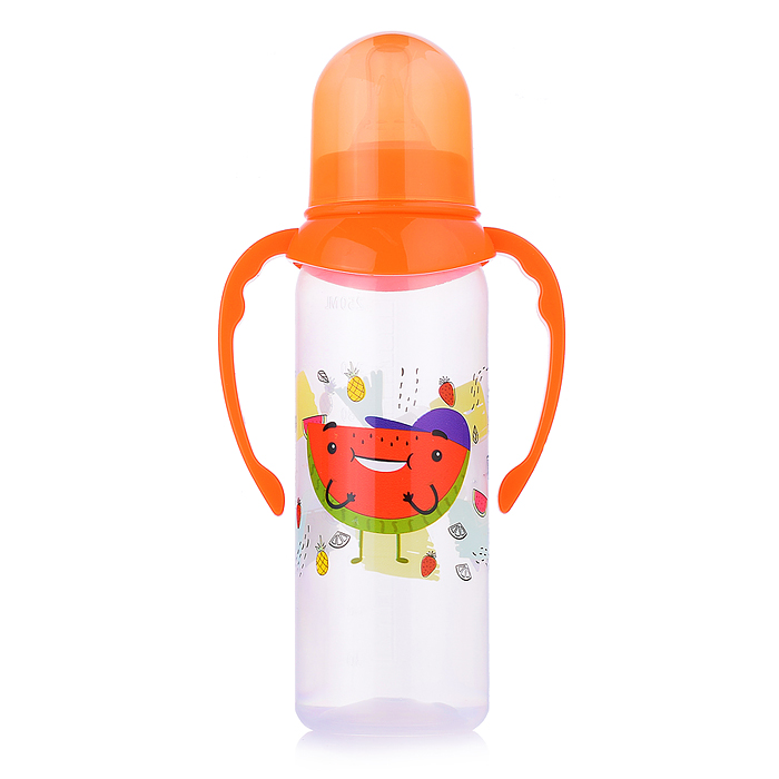 Фото к товару Бутылочка с соской, классика 250мл, ручки Бутылочка с соской, классика 250мл, ручки