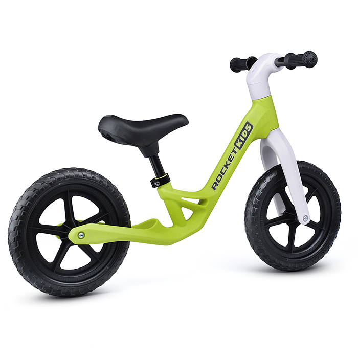 Беговел 12" Rocket, колеса EVА, рама нейлон, цвет салатовый