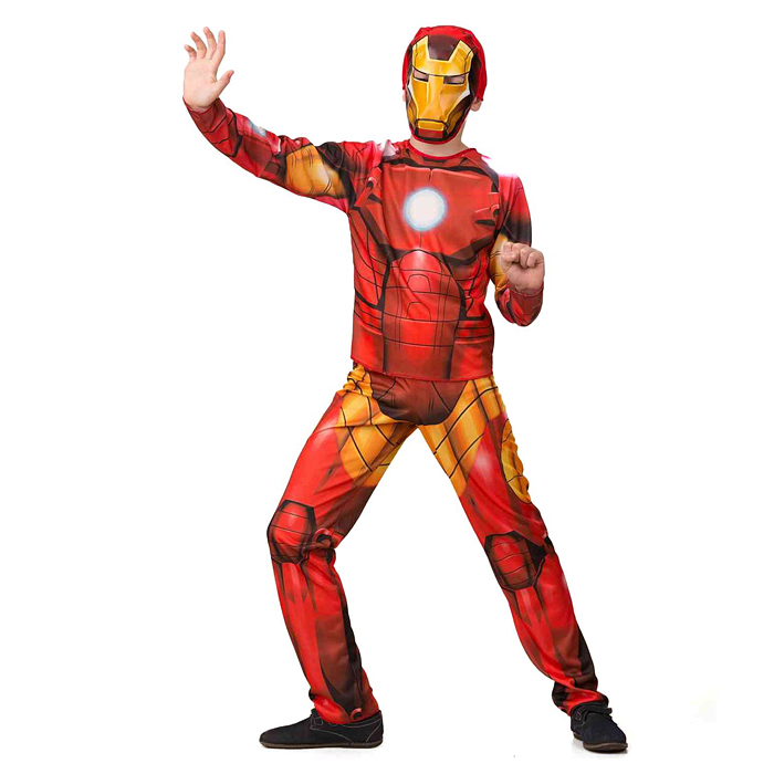 Изделие швейное для мальчиков "Железный человек" без мускулов. Мстители. Марвел (куртка, брюки,