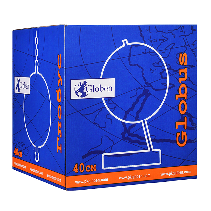 Глобус Земли физический 400мм с подсветкой Классик Евро 