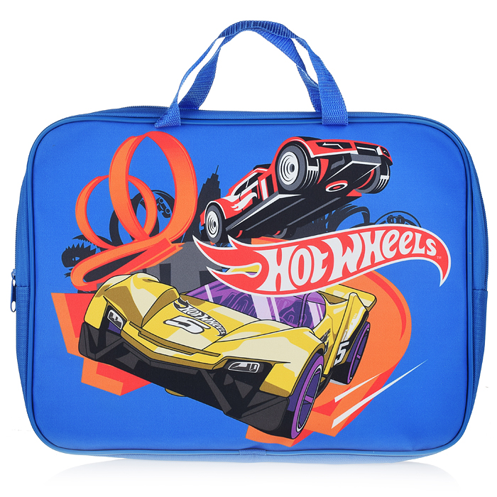 Папка-сумка "Hot Wheels" с ручками, А4, текстильная
