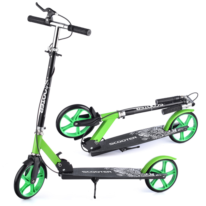 Самокат U038455Y 2-х кол., зеленый, PU/ 200 мм, ABEC 7, в коробке