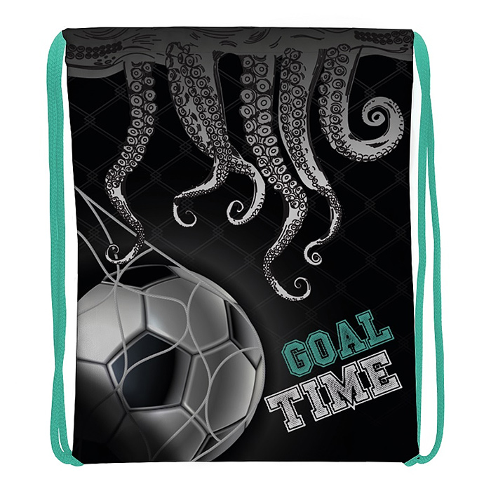 Мешок для обуви "Goal time" 1 отделение, 370х470мм, петля для подвеса, полиэстер, 210 ден