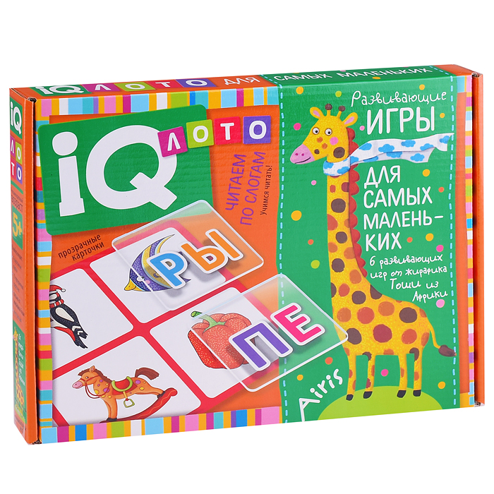 Пластиковое лото для малышей (нов) 5+ Читаем по слогам. Учимся читать! Куликова Е.Н., Сухарева О.В