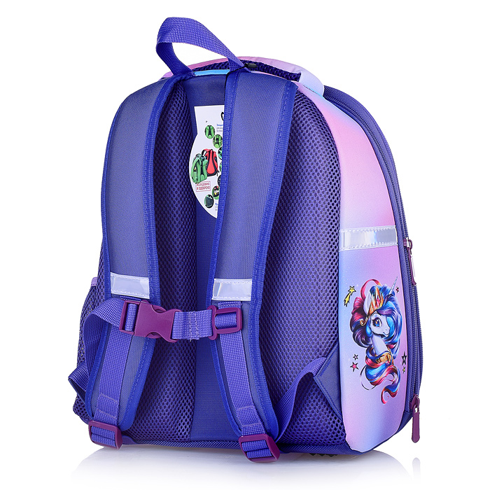 Фото к товару Рюкзак каркасный "Единорог" формованный из полимеров, материал: нейлон, полиэстер Рюкзак каркасный "Единорог" формованный из полимеров, материал: нейлон, полиэстер