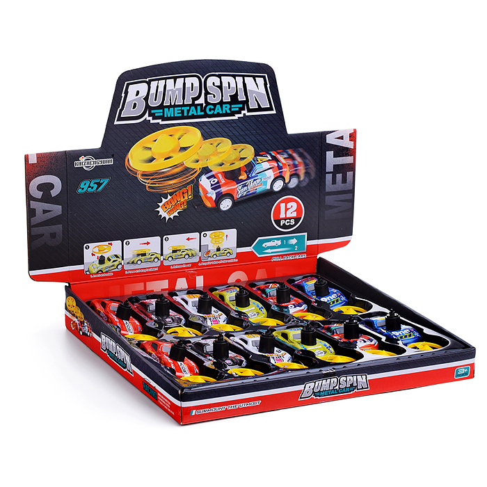 Машина- запускалка KZ957-058 "Bump spin-1" (стреляет дисками) в коробке