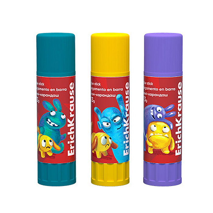 Клей-карандаш EasyStick Jolly Friends, 13г 