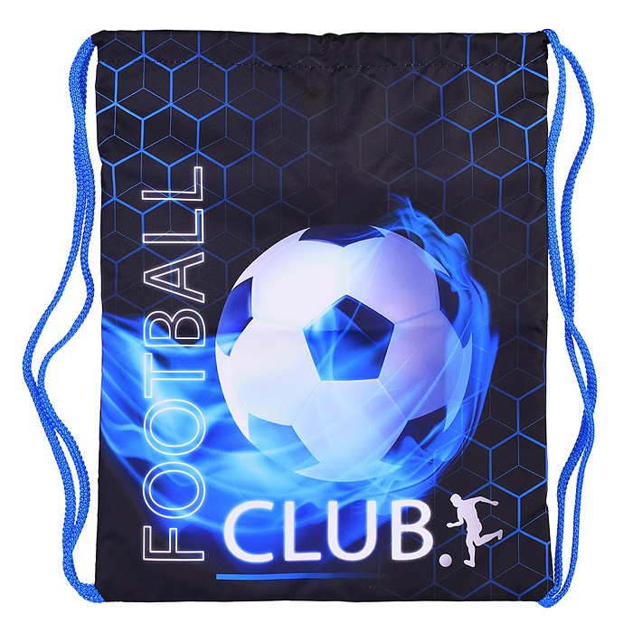 Мешок для обуви "Футбол" 1 отделение, 350х430 мм, петля для подвеса, полиэстер