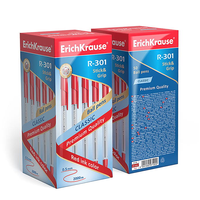 Фото к товару Ручка шариковая Stick&Grip Classic 1.0, цвет чернил красный Ручка шариковая Stick&Grip Classic 1.0, цвет чернил красный